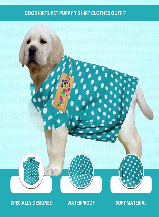 Western Era Super Soft Trendy Printed Shirt, Ultra Comfort Dog Apparel, Cotton Printed Breathable Basic Vest Dog Shirt, Cute Lightweight Thin Shirt For Your Furies (XXLarge - 28 inch) (Polka Sky Blue) - Image 4